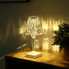 Lampe cristal scintillant